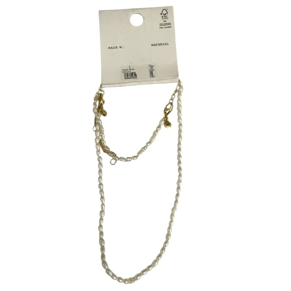 Madewell Pearl Necklace Set New - Picture 2 of 3